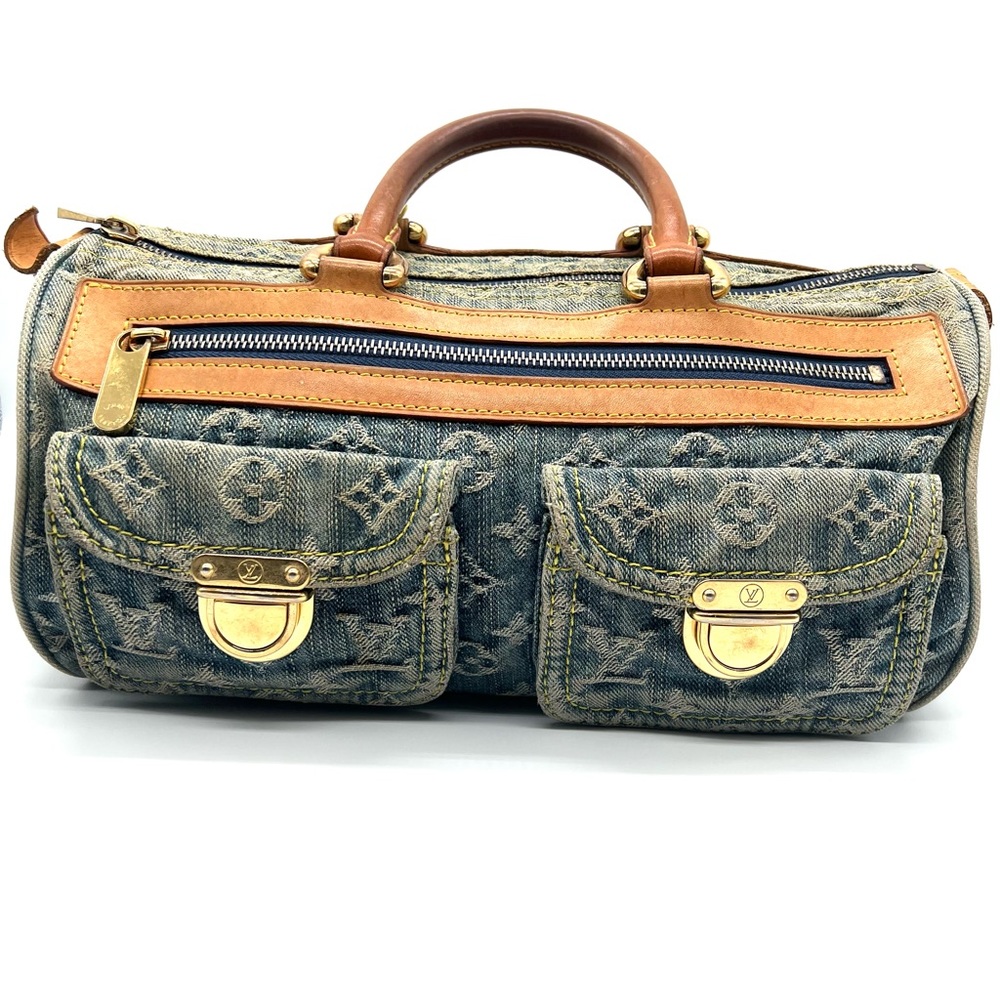 Denim Louis Vuitton vintage speedy bag